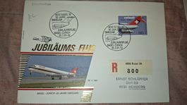 Swissair Jubiläumsflug 26.03.1981 Basel - Zürich