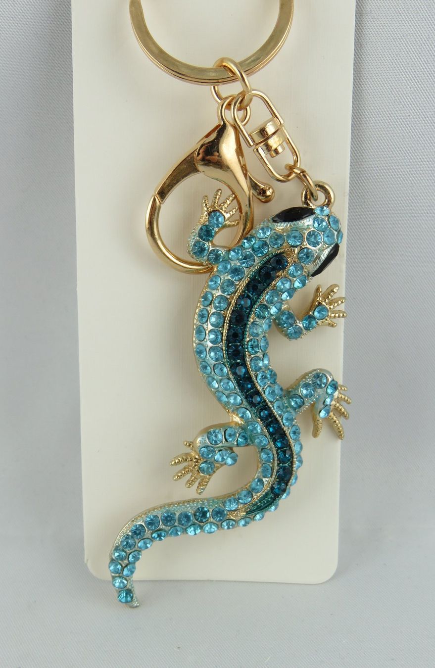 Portachiavi: Schlüsselanhänger - EIDECHSLI - Glitzersteine - 9x4,5cm – Nuovo e nell'imballaggio originale da Grenchen venduto da Yamahwildstar16 1