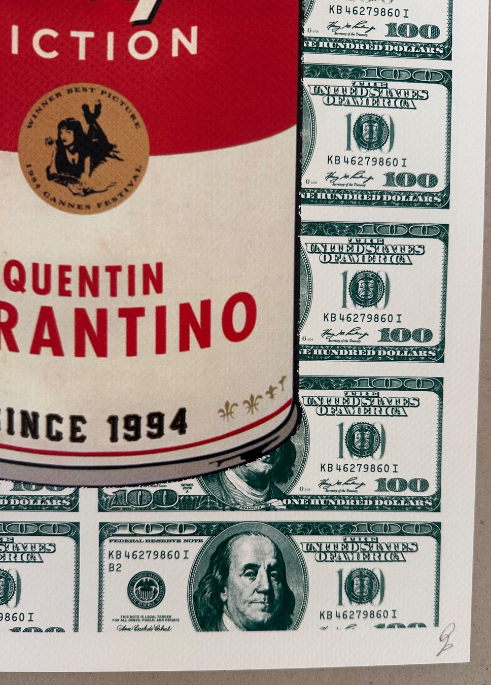 Gemälde: Death:  Pulp Fiction Tarantino, signiert – Neu (gemäss Beschreibung) aus Meilen von Smgdesign 2