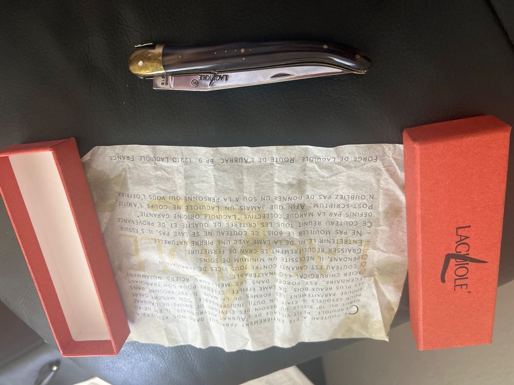 Sackmesser Laguiole Bougna Nr. 1421 Taschenmesser 20.- (Gebraucht) In - Foto 4