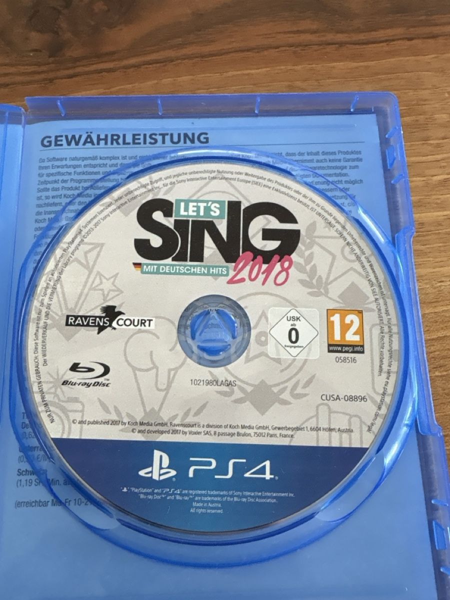 Sony Jeux: Let's Sing 2018 PS4 Spiel mit Deutschen Hits – D'occasion à Brunnen par eli_8ykg 1