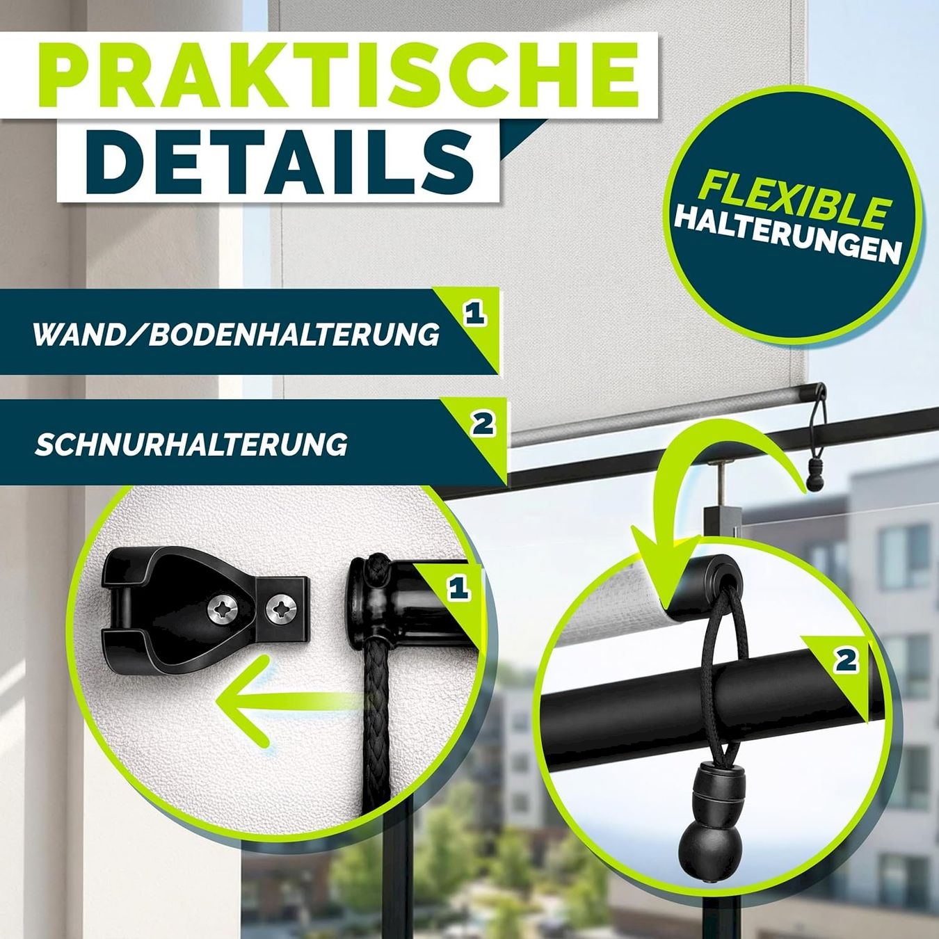 Markisen: Aussen-Senkrechtmarkise 200x250 grau – Neu und originalverpackt aus Bottighofen von zaap 2