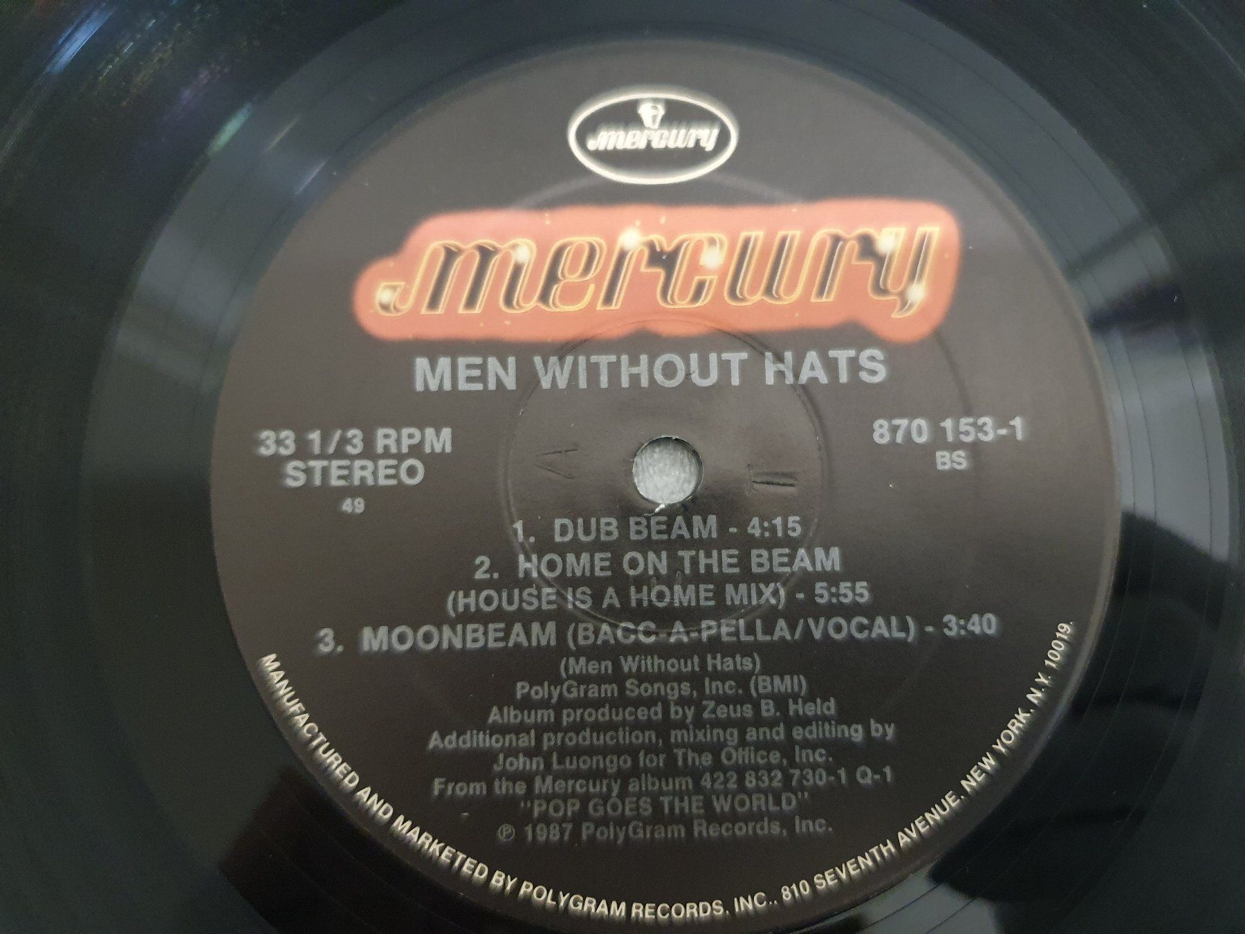 Vinyles: Men Without Hats - Moonbeam (Single, Synth-pop) – D'occasion à Uster par Vinyl-Leidenschaft 5
