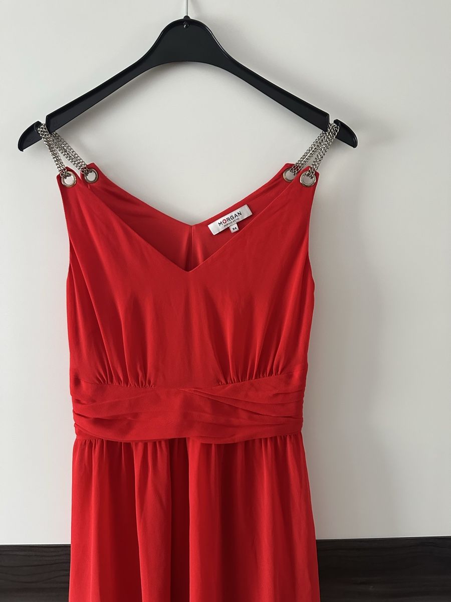 Morgan Vestiti: Robe Morgan rouge taille 34 – Nuovo (secondo la descrizione) da Clarens venduto da Riviera_Friperie 1