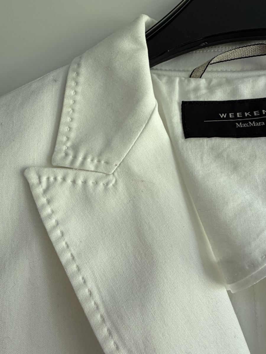 Max Mara Giacche: Weekend Max Mara Blazer weiss Gr. 38 Baumwolle – Usato da Winterthur venduto da marisole4 1
