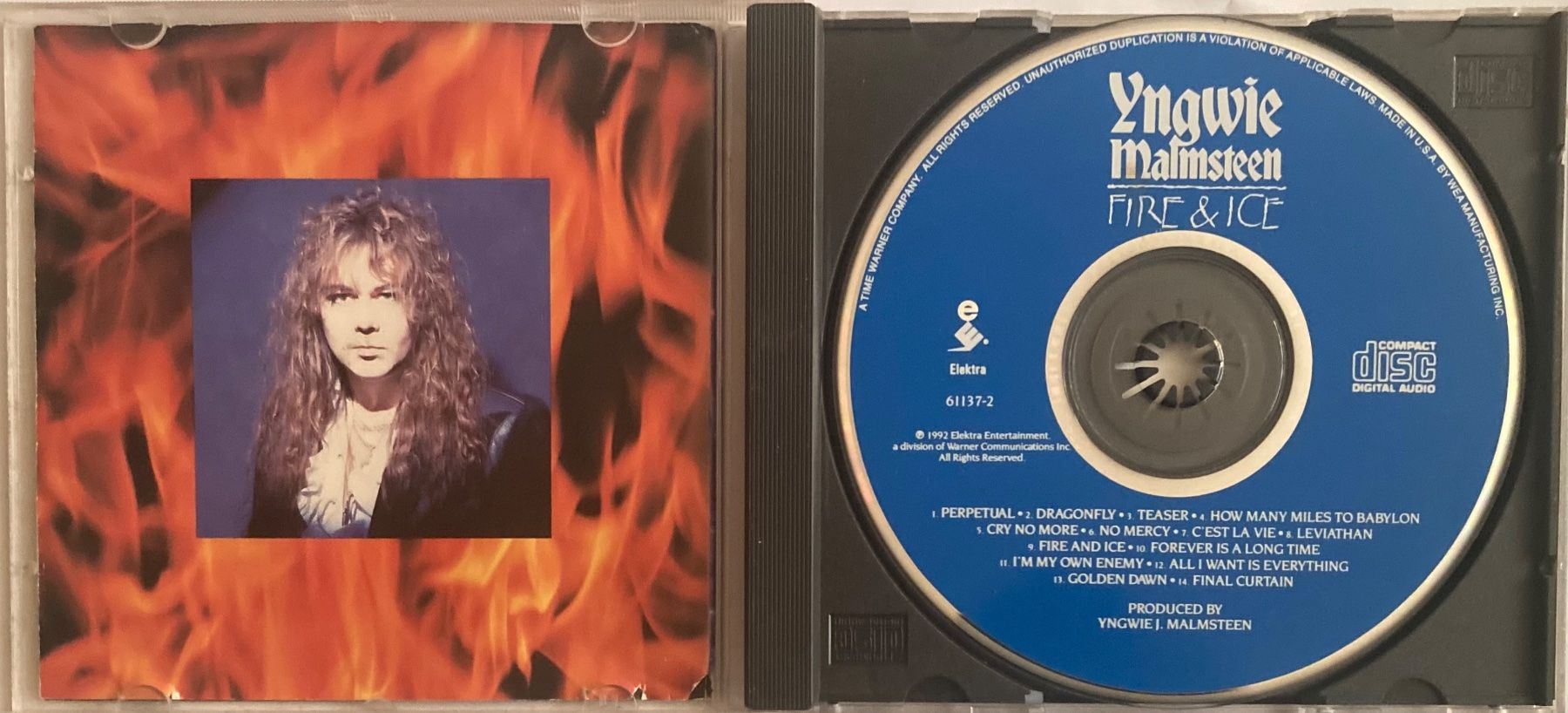 Schallplatten: YNGWIE MALMSTEEN - FIRE & ICE – Gebraucht aus Poliez-Pittet von Newtown-Records 2