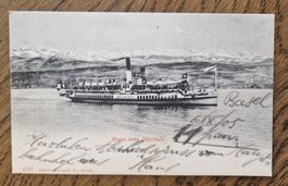 Zürichsee, Dampfer Wädensweil 1905 n.Richterswil z.Dr.Landis