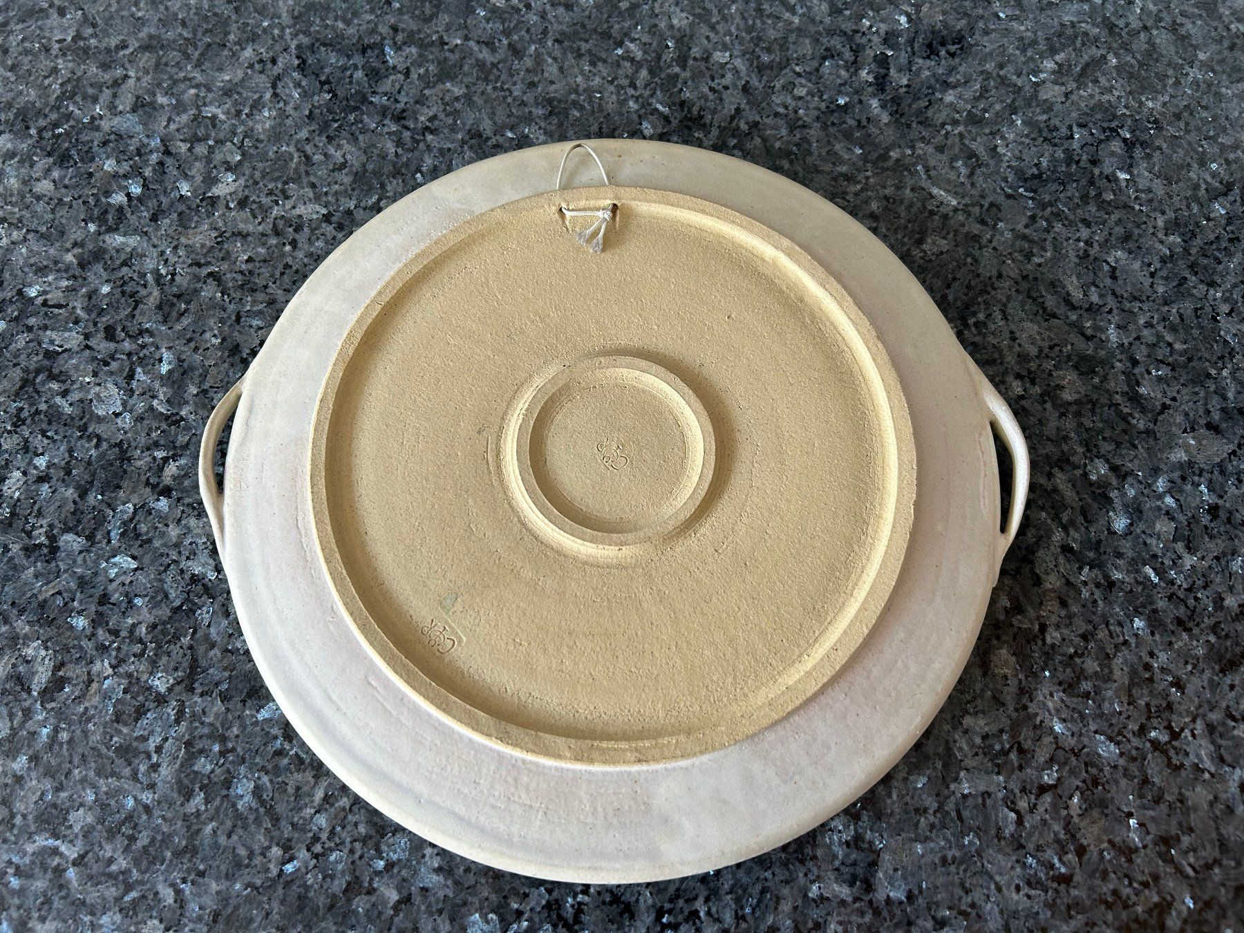 Servierplatten: Dekorative Vintage Keramikplatte, Durchmesser 36cm – Gebraucht aus Root von msshop 1