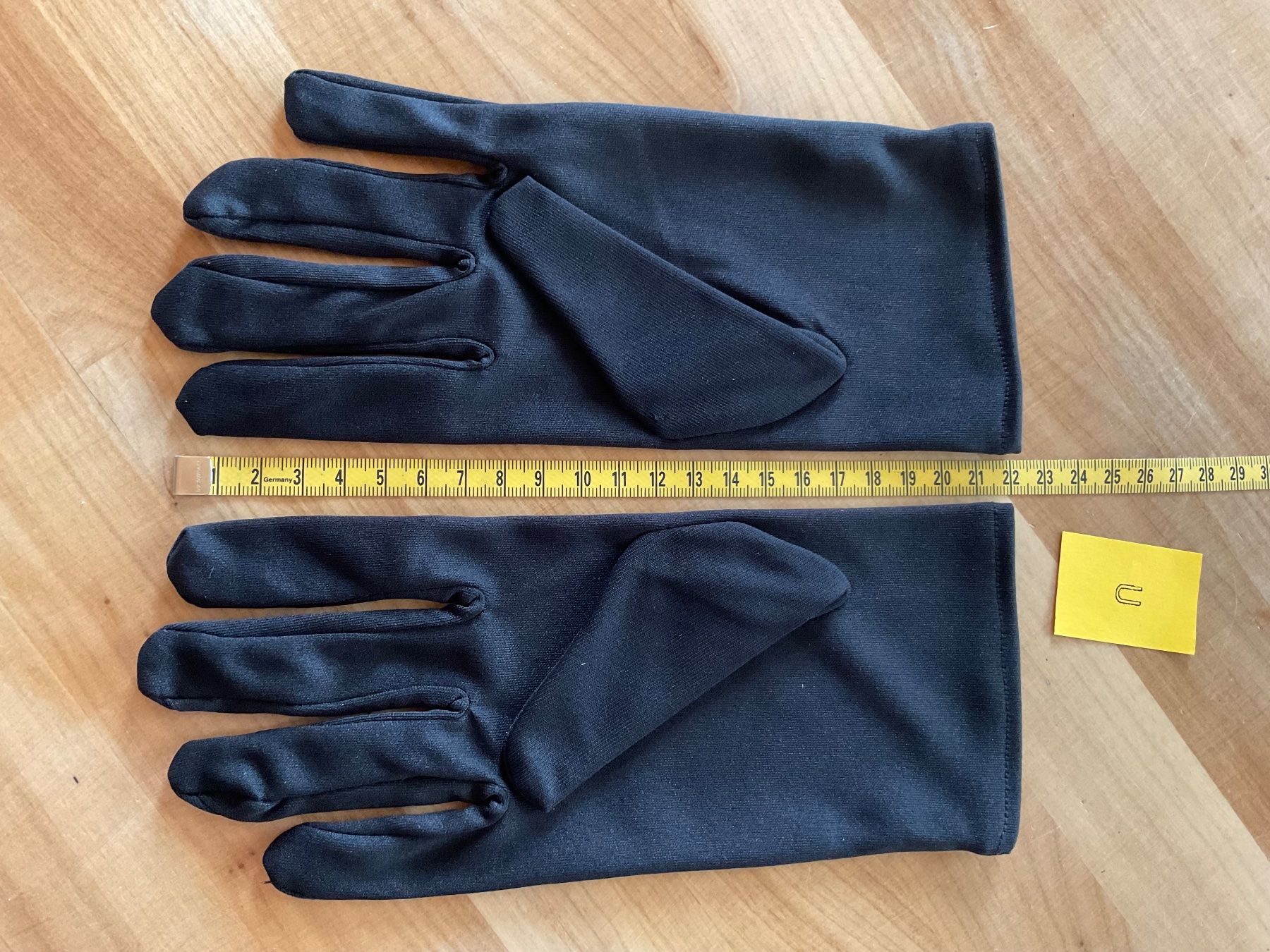 Guanti & manicotti: Stoff Handschuhe schwarz – Nuovo (secondo la descrizione) da Rümlang venduto da resale35