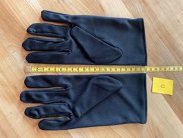 Stoff Handschuhe schwarz