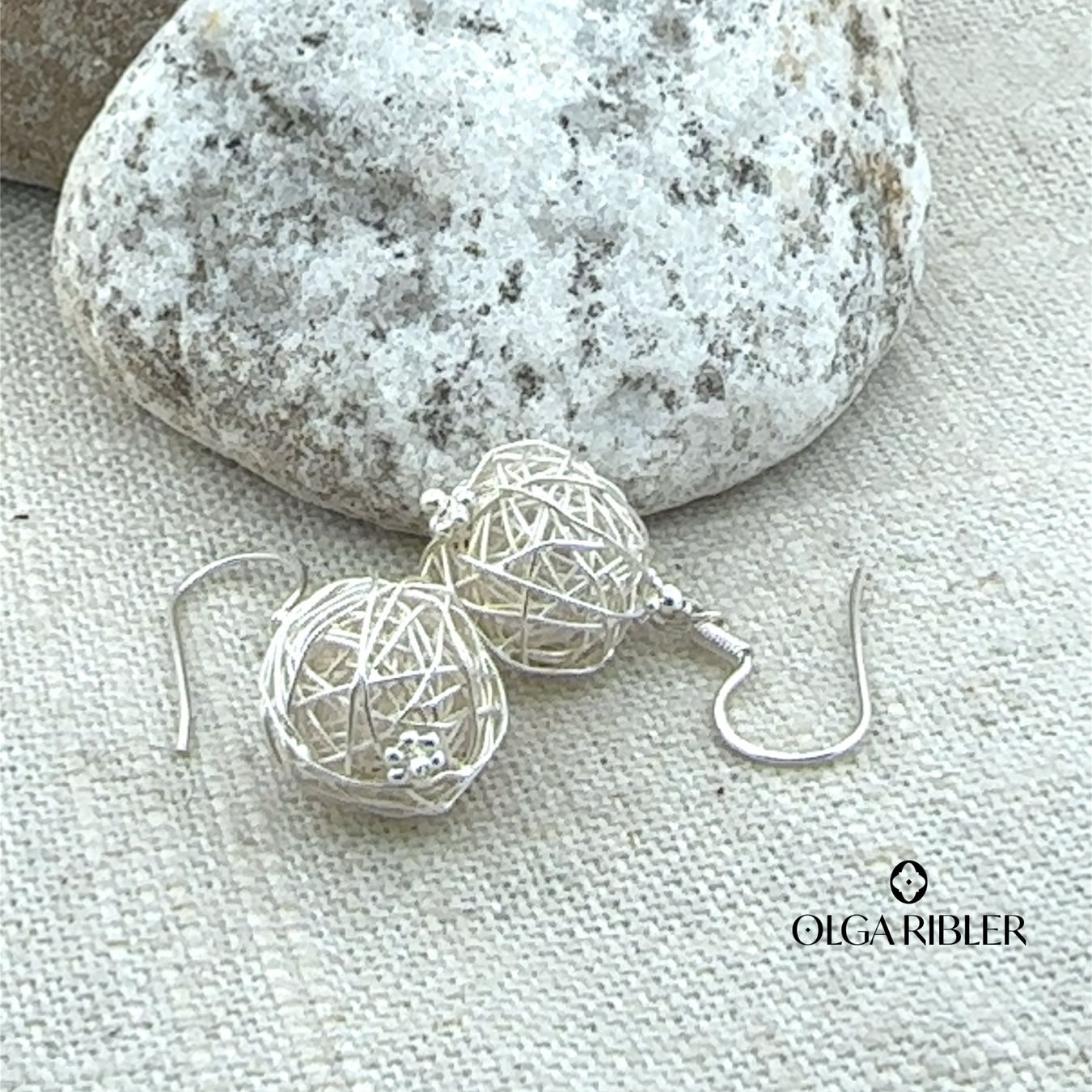 Olga Ribler Ohrringe & -stecker: Ohrringe 14 mm Kugel aus Silberdraht – Neu (gemäss Beschreibung) aus Luzern von Schmuckoutlet 4
