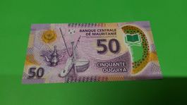 Mauritanien 50 Ouguiya Banknote - Seltenes Sammlerstück!2017