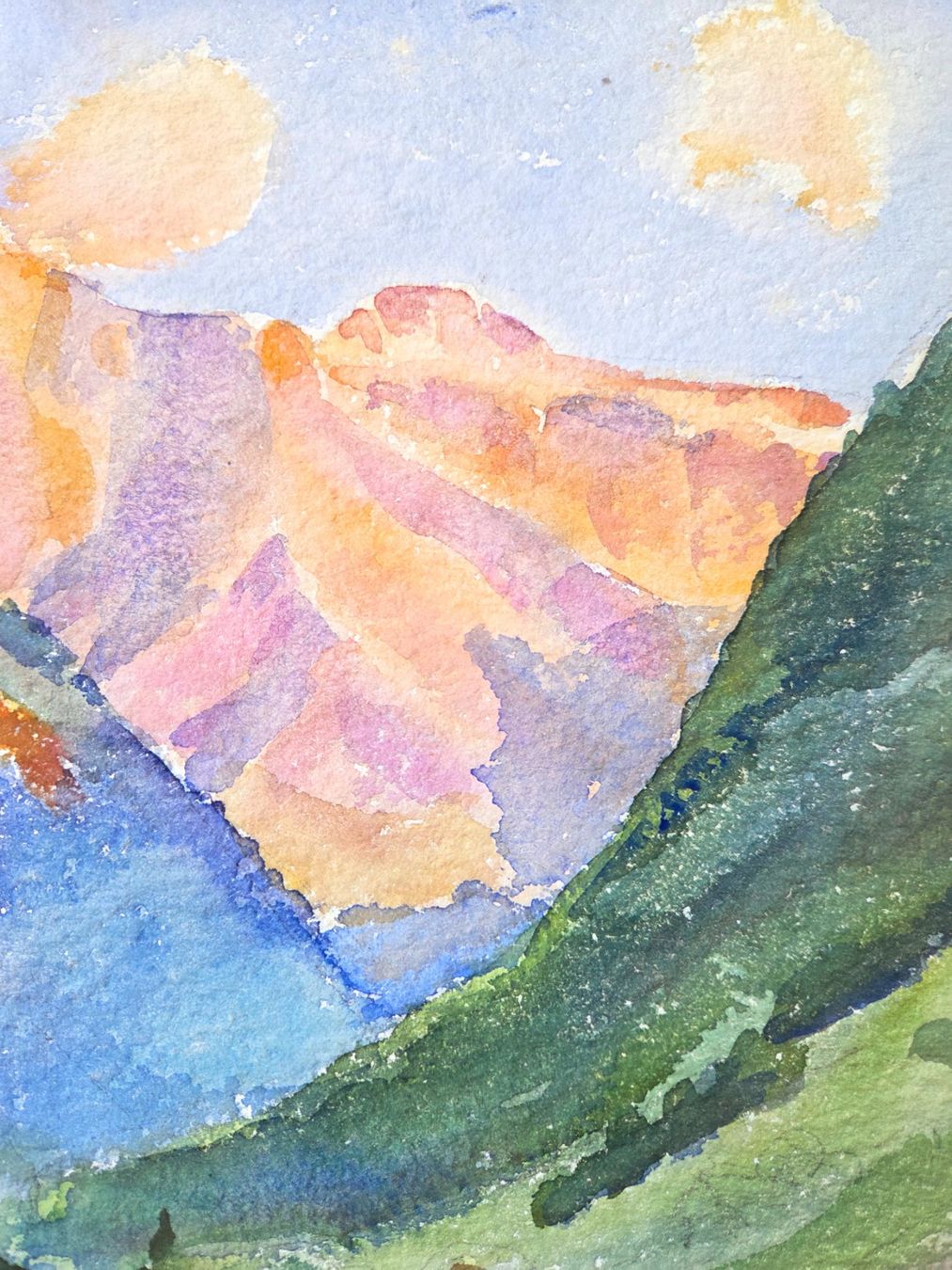 Dipinti: Aquarell Ferdinand Meyer-Streiff Engi GL 1929 – Usato da Rheinfelden venduto da Badelus 1