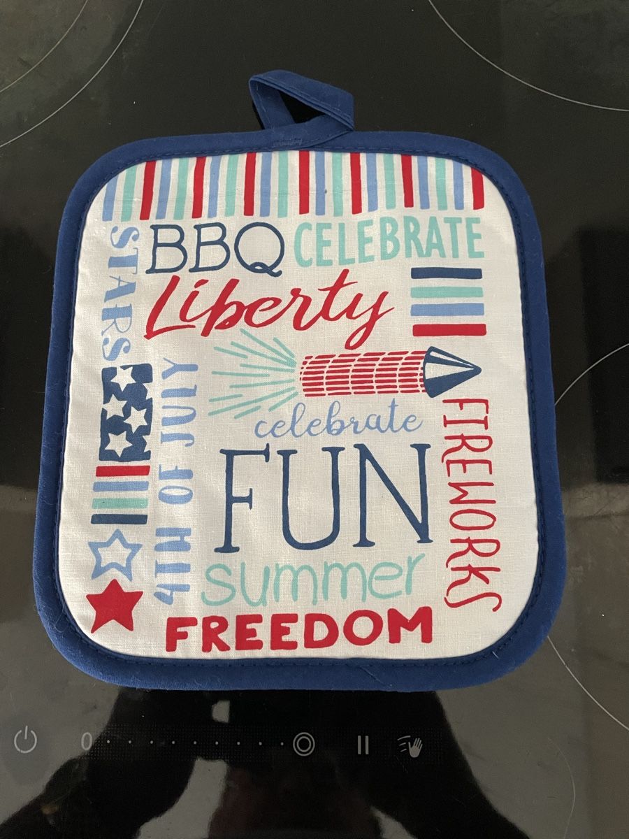 Bettwäsche: Potholder - BBQ, Liberty, Summer, Freedom! – Neu und originalverpackt aus Buttikon SZ von trzurigo