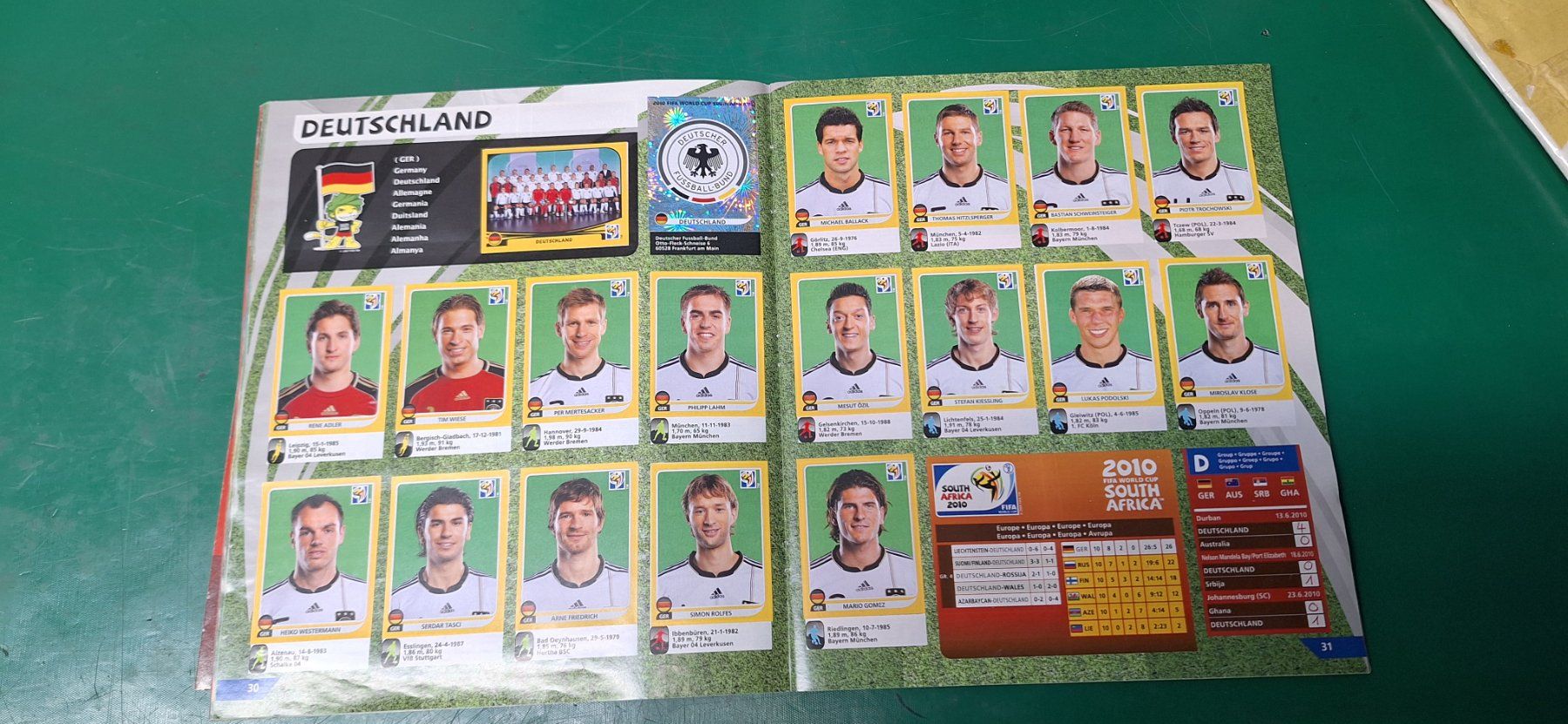 Panini Carte collezionabili: Panini World cup Fifa 2010 – Usato da Basel venduto da Meggesflomi 6