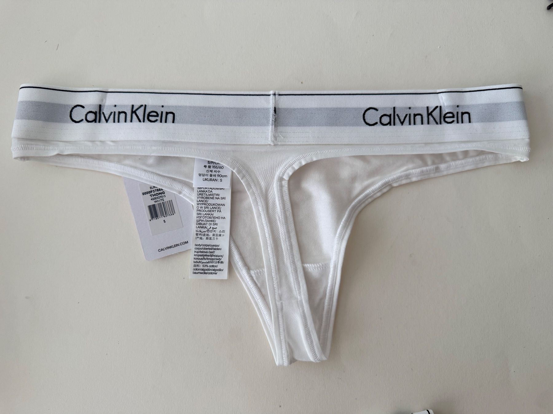 Calvin Klein Altra biancheria intima: String, CALVIN KLEIN, Grösse S, 3 Stück in Weiss – Nuovo e nell'imballaggio originale da Rudolfstetten venduto da gst_g7xl 4