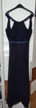 Elegantes Abendkleid von Vera Mont, Gr. 38, Dunkelblau
