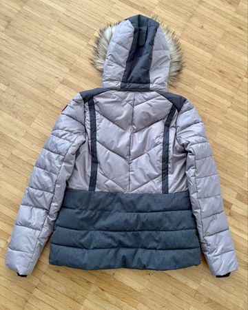 Icepeak Skijacke Damen grau mit Kapuze Grösse 38
