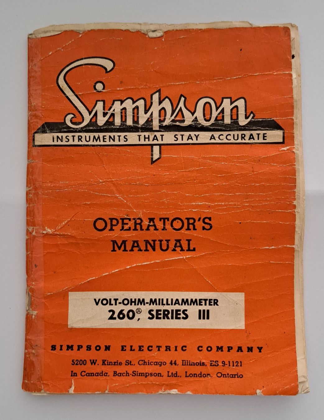 Mesurer: Simpson 260 série 3 -1959 – D'occasion à Broc par mide47 4