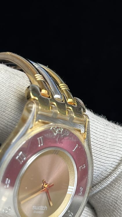 Swatch Montres: Swatch Damenuhr, Gold/Silber, elegantes Design – D'occasion à Grenchen par chththl 6