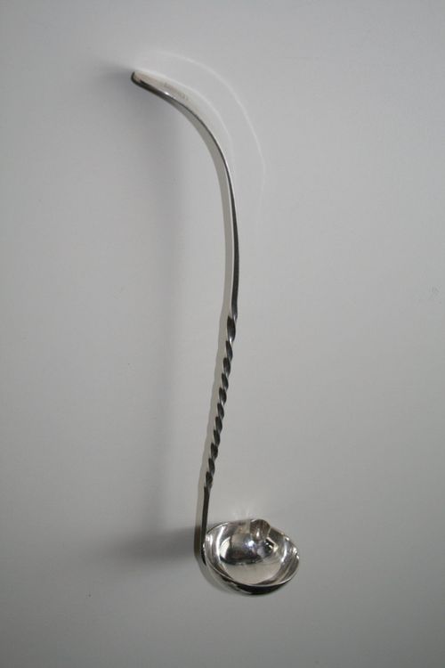 louche à punch cuillère de malade pince à sucre métal argenté