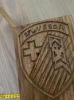Holz Weinflaschenhalter Militär Hauptfeldweibel Schweiz