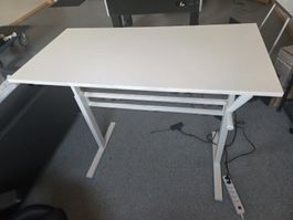 Stehpult manuell höhenverstellbar weiss 120 x 60 cm