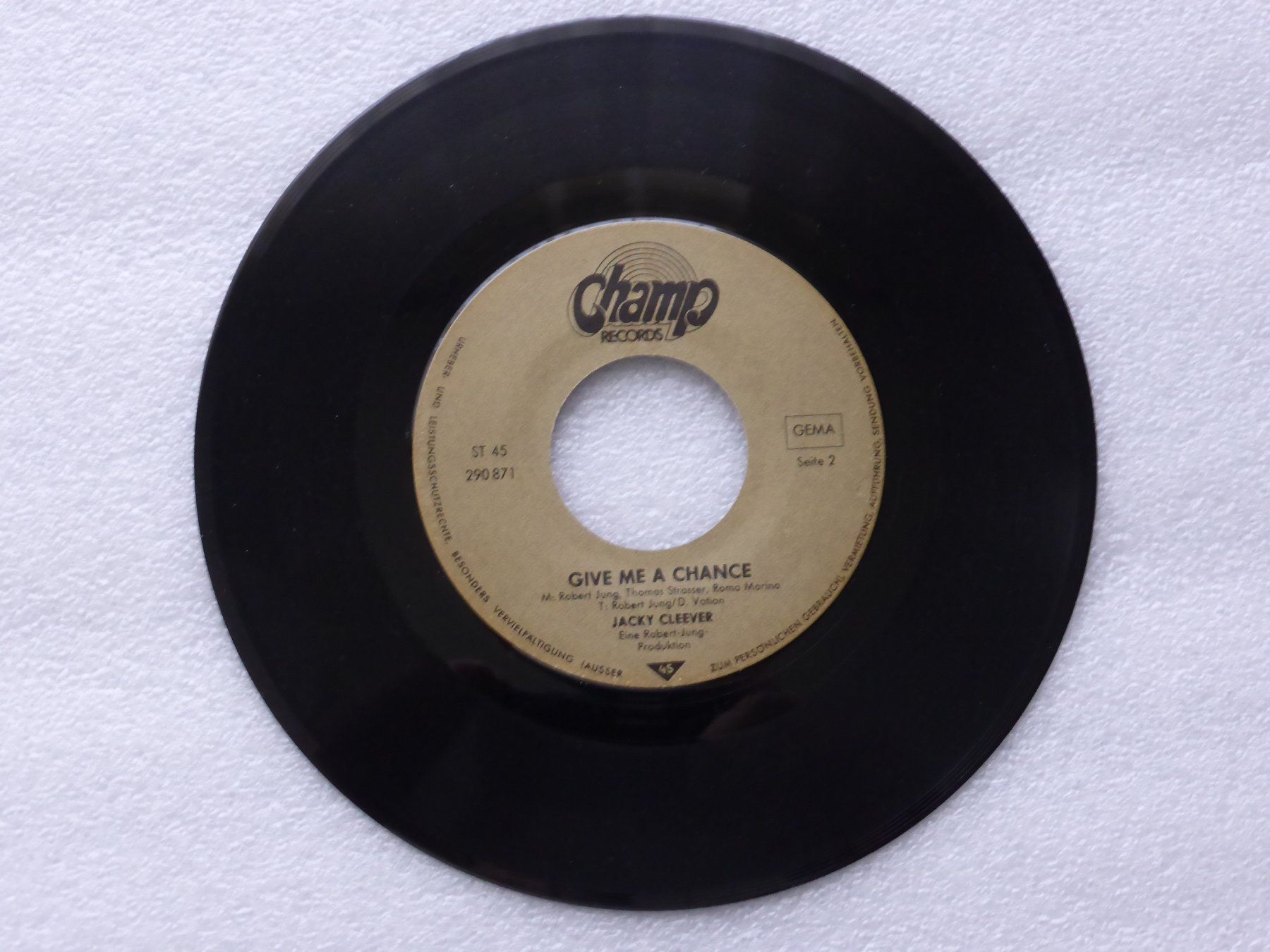 Schallplatten: Vinyl Single   JACKY CLEEVER – Gebraucht aus Küssnacht am Rigi von Mondkinder 2