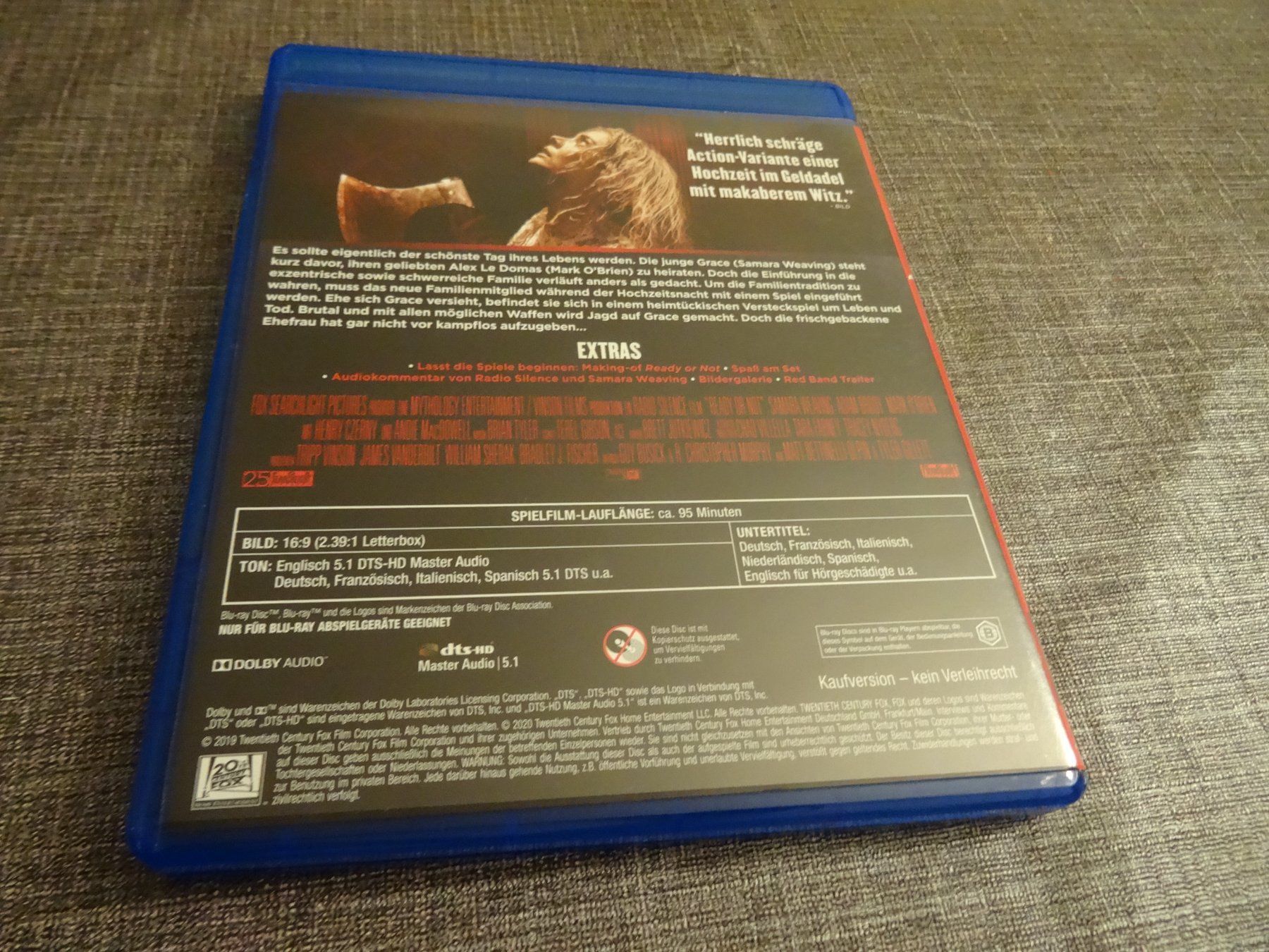 Tutti i DVDs: Blu-ray Film Ready or Not – Usato da Olten venduto da Disc-Verkauf 2