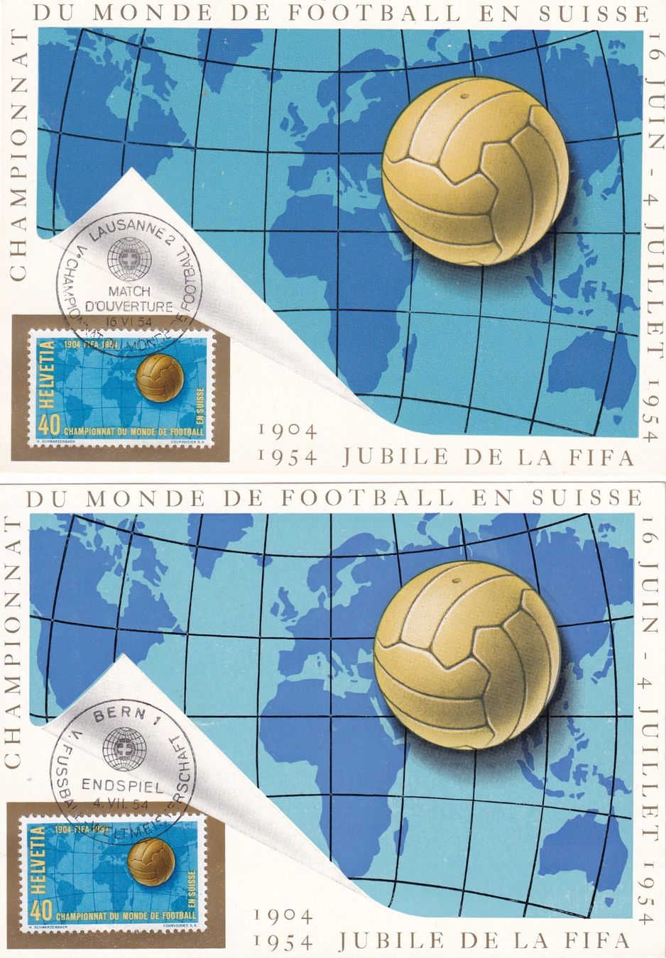 Tutti i francobolli: 1954 Werbemarken: Fussball – Usato da Birsfelden venduto da chr_yq2g