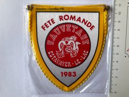 Vintage Fanion/Wimpel   SAUVETAGE  ESTAVAYER-LE-LAC  1983