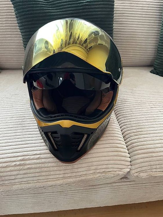 Casques & visières: Helm SCORPION EXO-HX1, Carbon gold, integral – D'occasion à Birrhard par guemaja