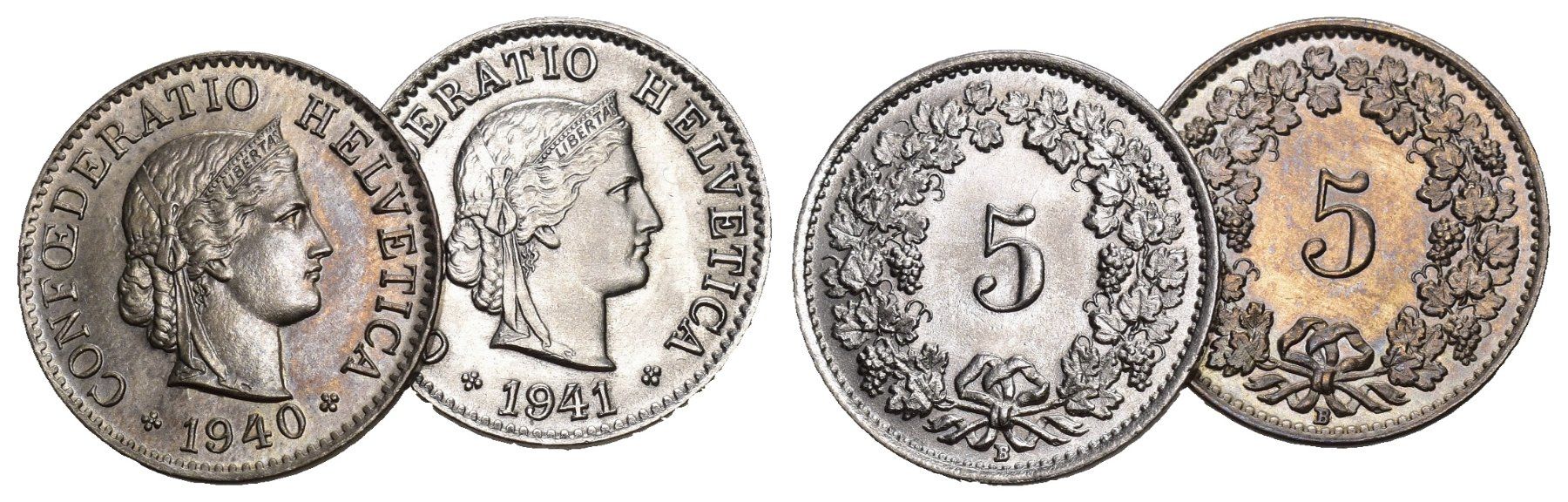 Toutes les monnaies: Schweiz 1940+1941 – D'occasion à Bern par numismatictops
