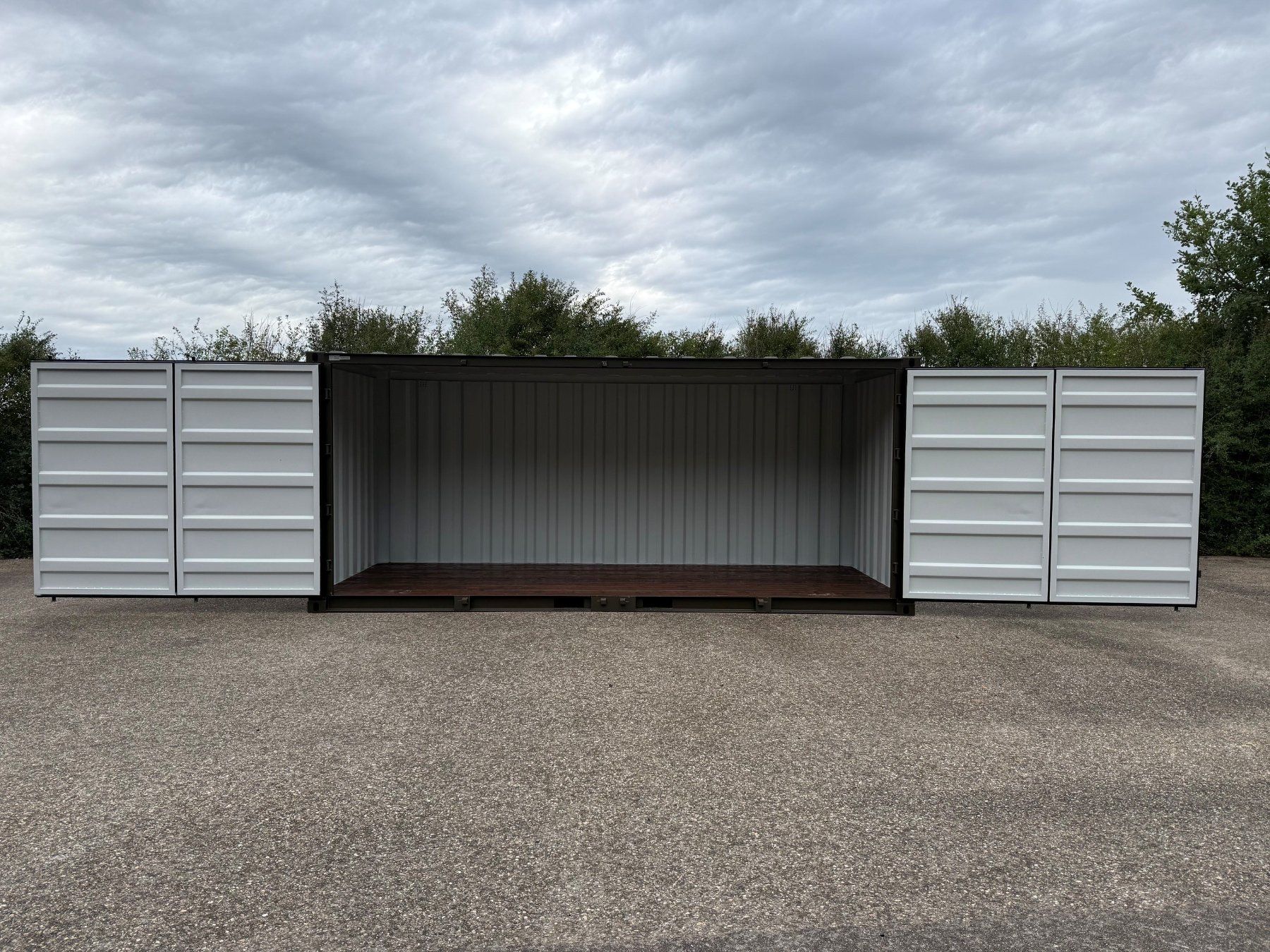 Contenitori edile: 20 Fuss Lagercontainer in grün, Open Side – Nuovo e nell'imballaggio originale da grosswangen venduto da Poliniman0 4