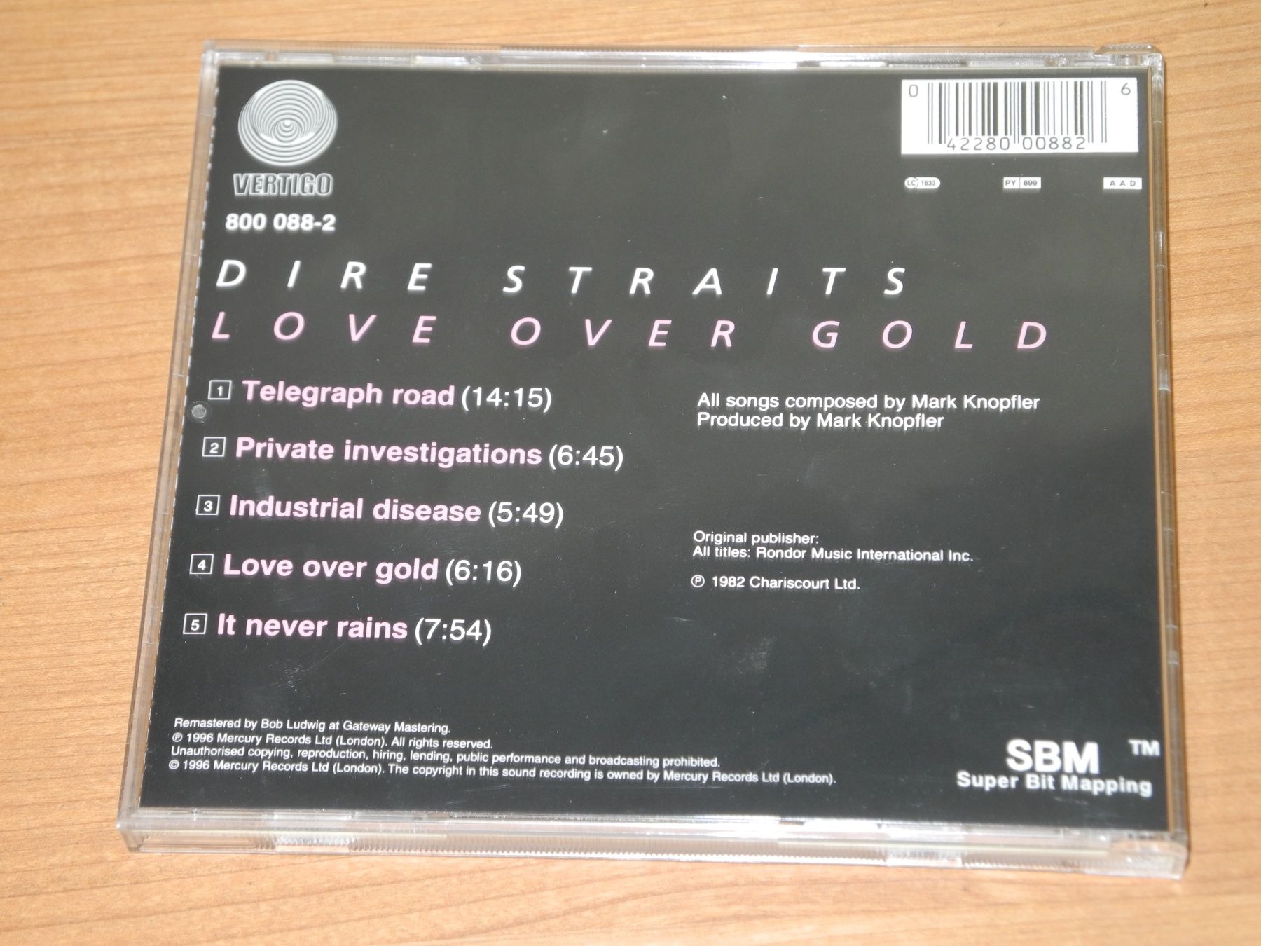CD: DIRE STRAITS: LOVE OVER GOLD - VERTIGO – Nuovo (secondo la descrizione) da Fahrwangen venduto da Swirl2 2
