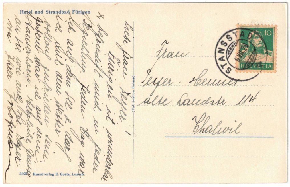 Cartoline postali: Fürigen - Standseilbahn – Usato da Binningen venduto da Mountainrider 1