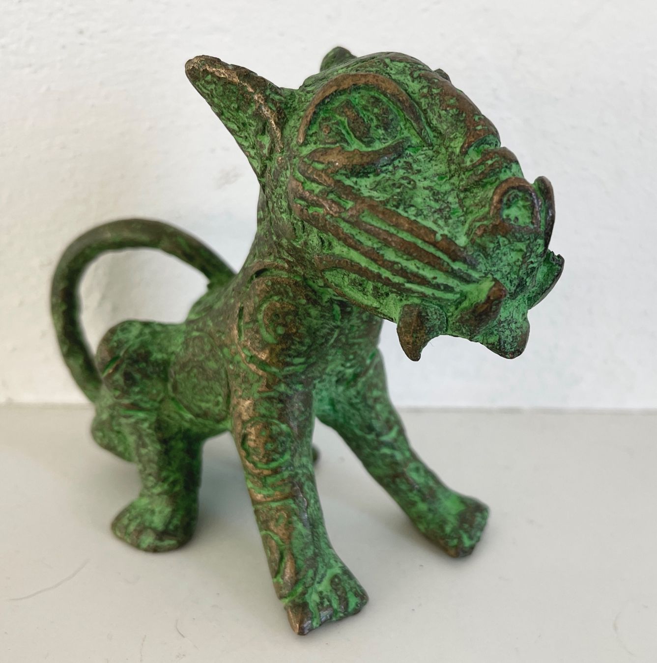 Sculture & Statue: feiner alter Leopard Bronze Benin Höhe 9,5 cm – Usato da Rüthi (Rheintal) venduto da Kunsthaus777 6