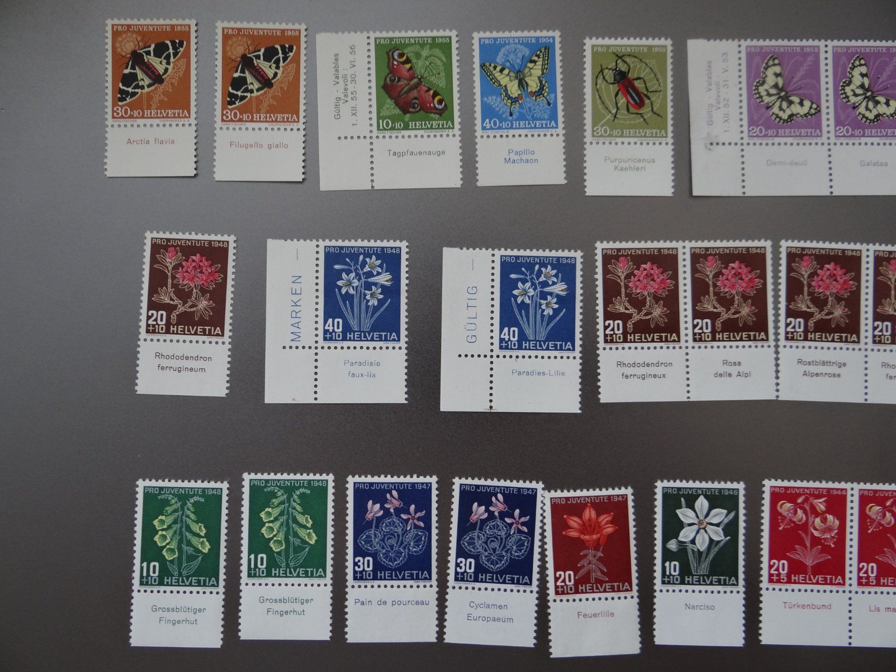 Alle Briefmarken: Pro Juventute mit Tabs postfrisch** ab CHF 1.-- – Neu (gemäss Beschreibung) aus Kriens von Na4 1
