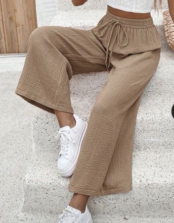 Damenhose beige Gr:L 100% Baumwolle