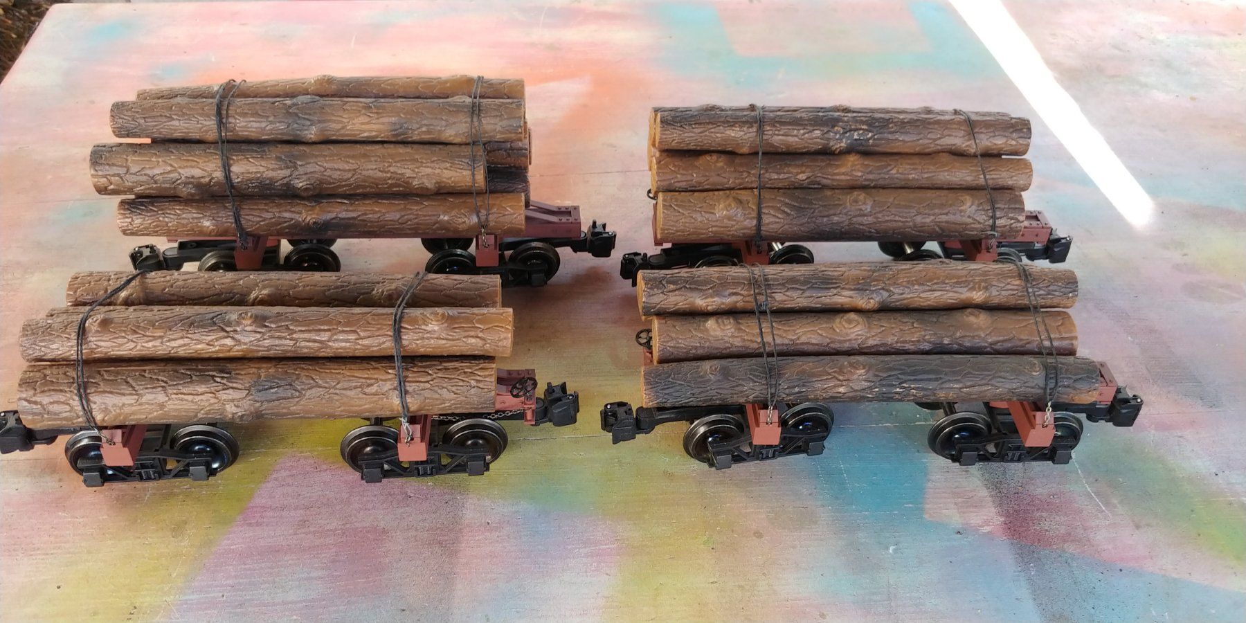Modelleisenbahnen: 4 beladene Bachmann Güterwagen G – Gebraucht aus Waltenschwil von Ardnas007 2