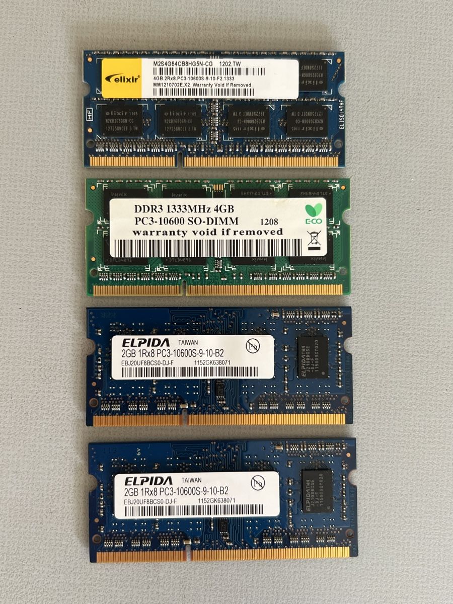 Memory / RAM: SO-DIMM RAM 12GB PC3-10600 – Gebraucht aus Lausanne von William7