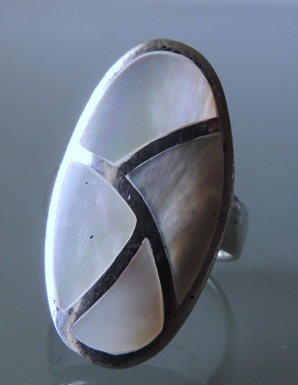 Anelli: Perlmutt Silber 925 Fingerring Gr. 56 – Usato da Waldenburg venduto da schaller707 1