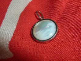 pendentif en argent et pierre estival pour femme