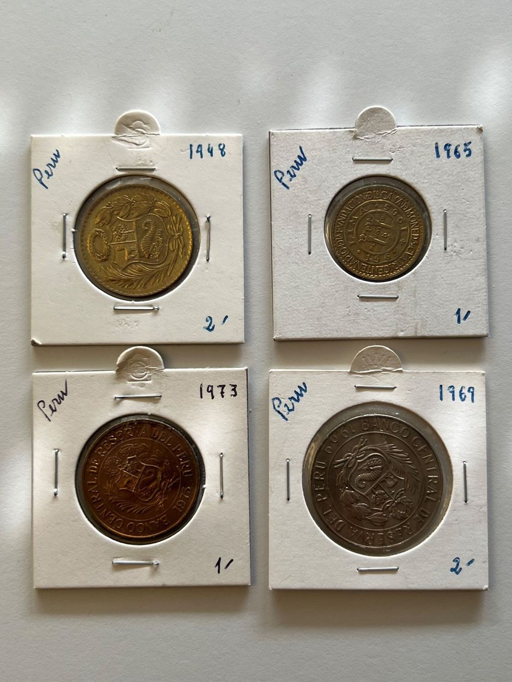 Tutti le monete: Peru Münzen 4x – Usato da Wollerau venduto da Sammler-Ecke
