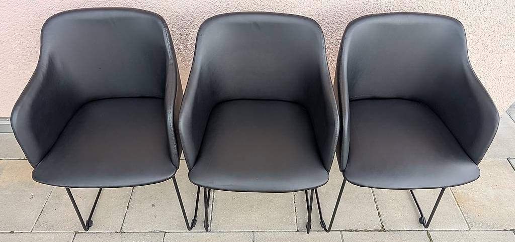 Sedie: 6 Stühle Esszimmer, Kunstleder, schwarz – Usato da Kreuzlingen venduto da Mike_Kreuzlingen 4