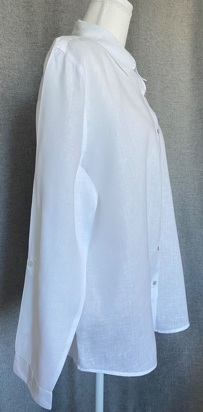 Camicette: TAHARI Hemdbluse aus Leinen Grösse XL – Usato da Oberwil BL venduto da Leni-Mischi 2