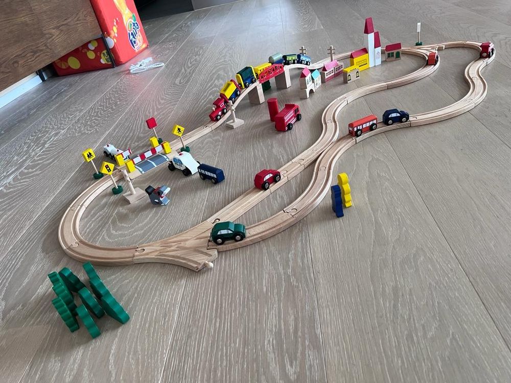Holz-Spielzeugeisenbahn-Set – 12x4,5 Zoll, Mechanischer 3D-Bausatz, Denkspiel Für Erwachsene & Kinder