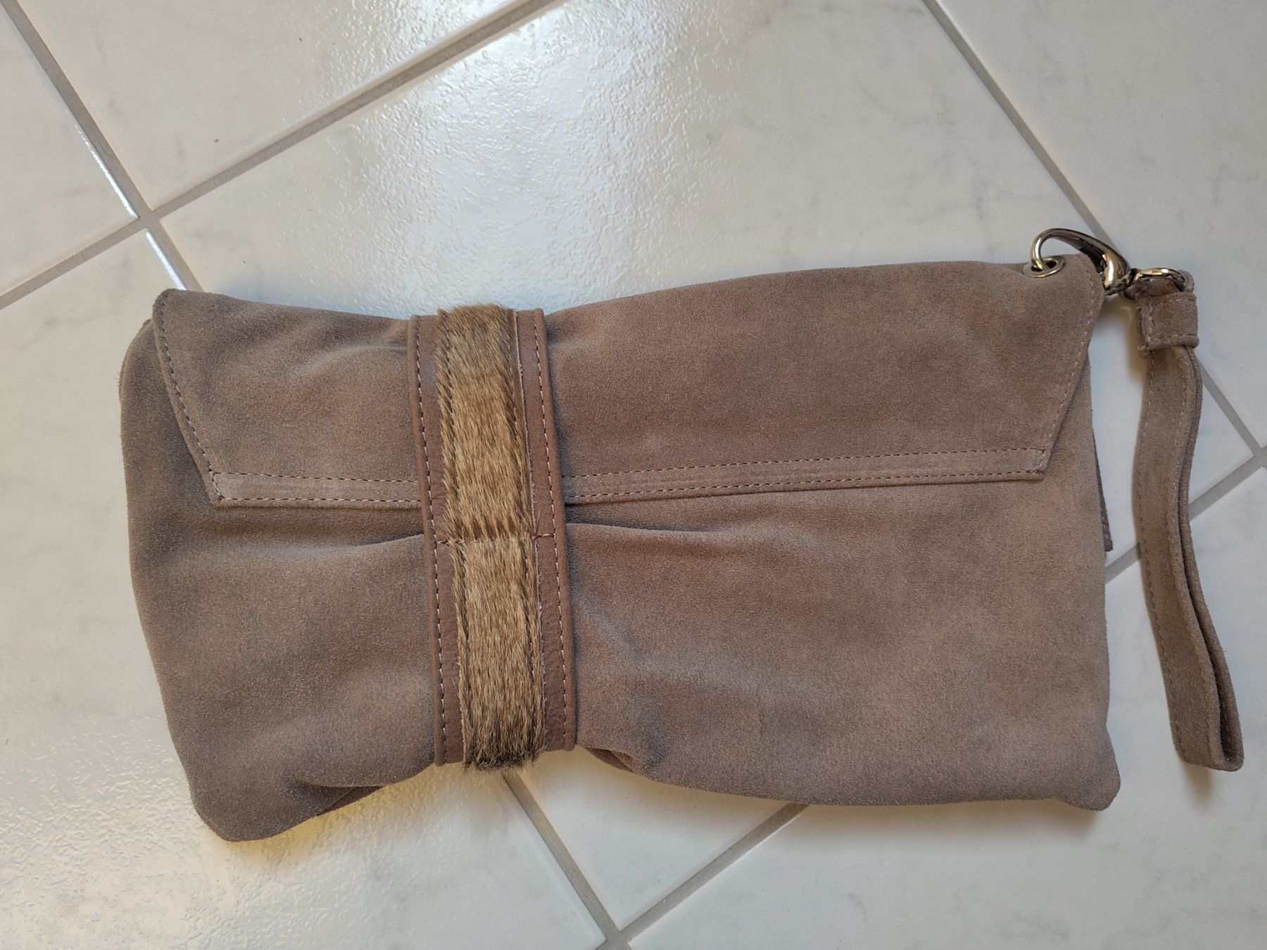 Borse da donna: Nardelli Clutch taupe/ hellbraun aus Echtleder – Usato da Arbon venduto da Franca1979 2