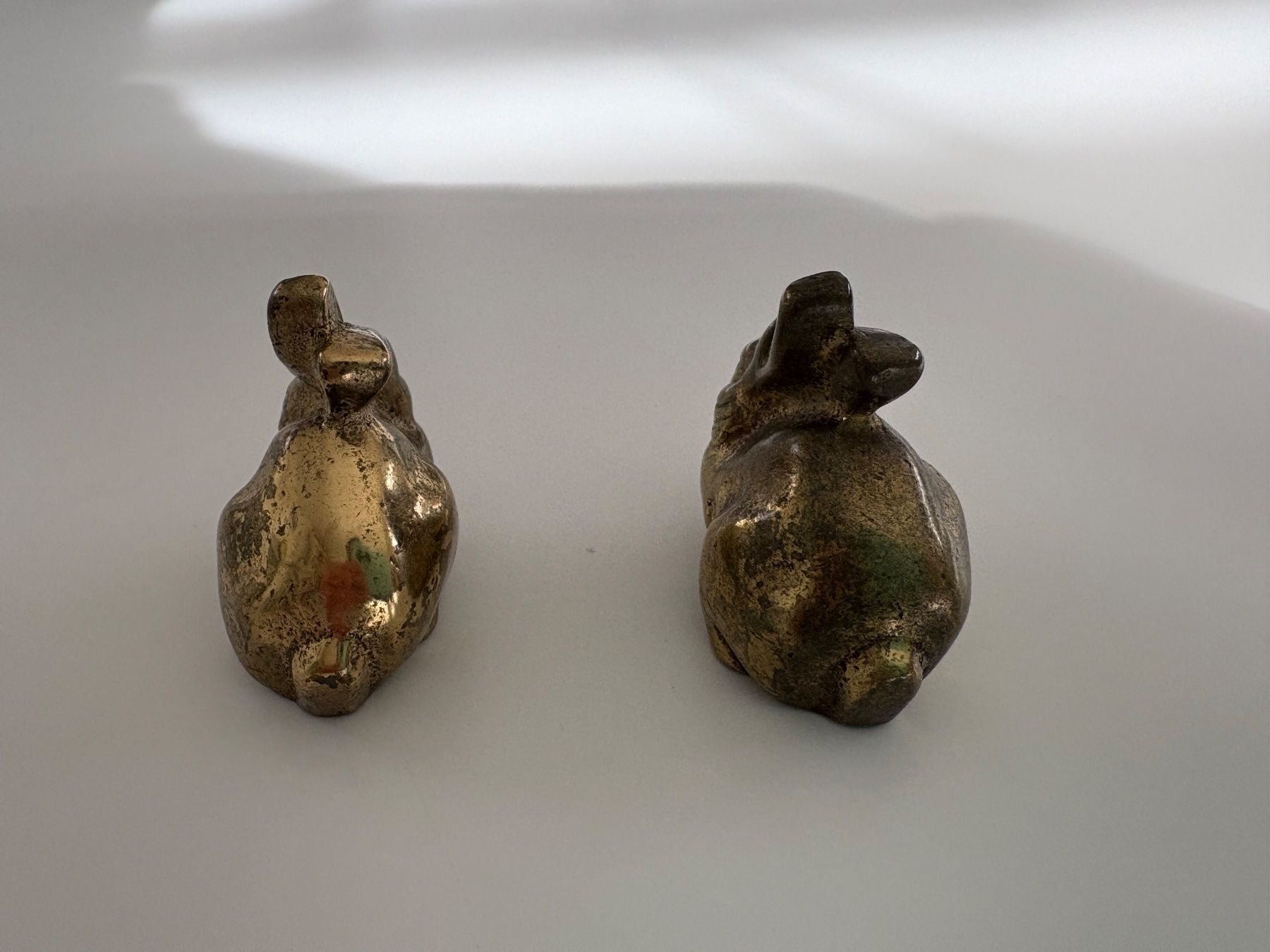 Figuren: 2 Figurines de lapin en laiton, décoration – Gebraucht aus Lausanne von opi_92cn 6