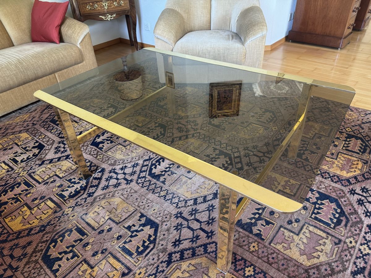 Tables: Kaffeetisch mit Glassplatte – D'occasion à Langnau am Albis par pla_2vk5 1